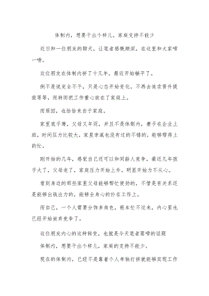 体制内想要干出个样儿家庭支持不能少.docx