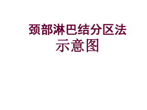 颈部淋巴结分区示意图.ppt