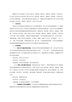 公安机关“抓党建、整作风、强素质、树形象”专项活动工作方案.docx
