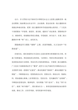 第二批主题教育读书班发言稿合集.docx