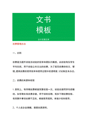 班费管理办法.docx