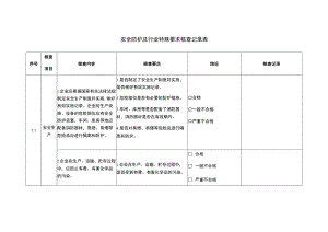安全防护及行业特殊要求核查记录表.docx