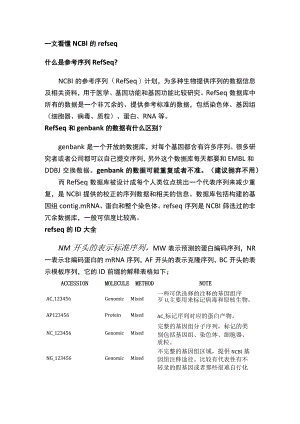 一文看懂NCBI的refseq.docx