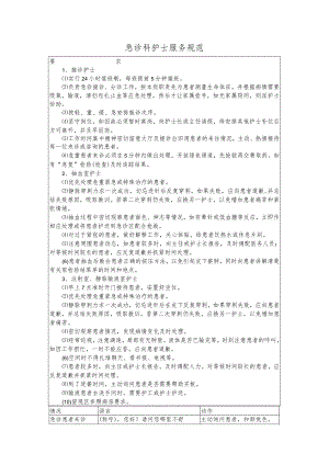 急诊科护士服务规范.docx