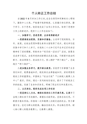 个人转正工作总结.docx