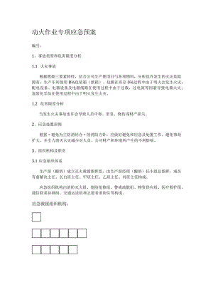 动火作业专项应急处置预案.docx