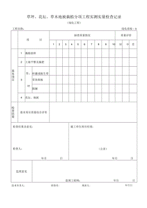 草坪、花坛、草木地被栽植分项工程实测实量记录.docx