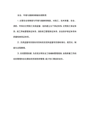 安全、环境与健康保障副经理职责.docx