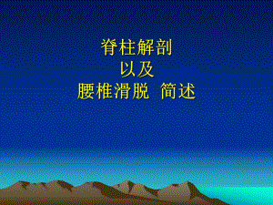 腰椎滑脱上传百度文库版.ppt