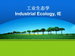城市生态与环境保护概论课程专题工业生态学.ppt