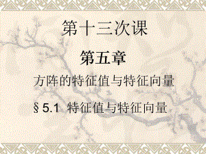 线性代数教学资料线性代数13.ppt