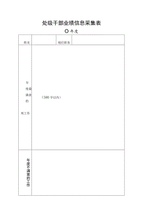 处级干部业绩信息采集表.docx