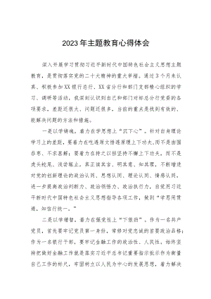 2023年银行主题教育的学习心得体会(八篇).docx