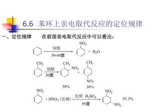 苯环上亲电取代反应的定位规律.ppt