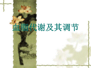 血脂代谢及其调节.ppt