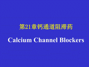 药理学第2版21离子通道.ppt