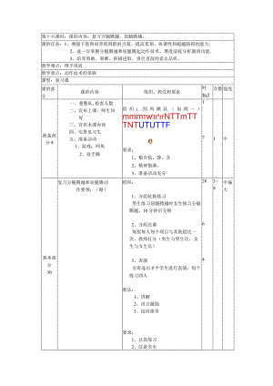七年级下学期体育第十六课时复习分腿腾越屈腿腾越教案.docx