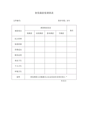 食堂满意度调查表（模板）.docx