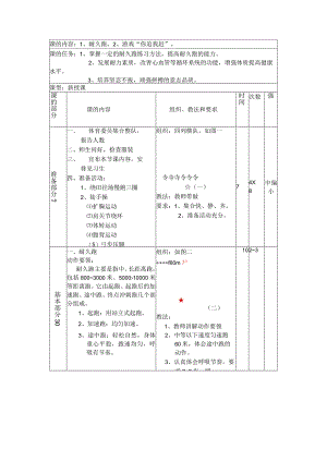 七年级下学期体育耐久跑教案.docx