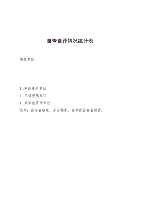 自查自评情况统计表.docx