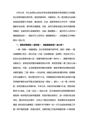 经验交流：派出所党支部党建赋能为民服务.docx