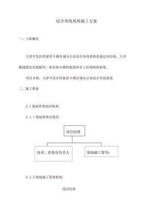 综合布线系统最佳施工策略.docx