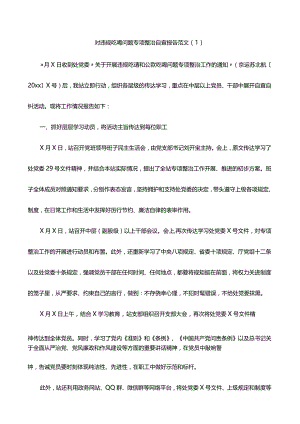 违规吃喝问题吃喝风红包风专项整治工作自查报告范文3篇.docx