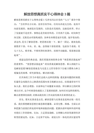 解放思想真抓实干心得体会3篇.docx