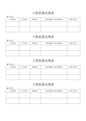 工程质量反馈表.docx