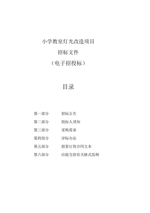 小学教室灯光改造项目招标文件.docx