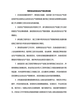 专职安全员安全生产岗位责任制.docx