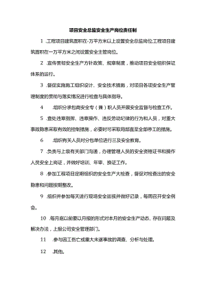 项目安全总监安全生产岗位责任制.docx