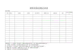 消防设备巡视记录表.docx