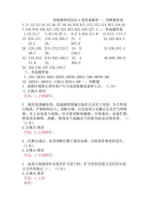 阴极维修班岗位A卷含答案.docx