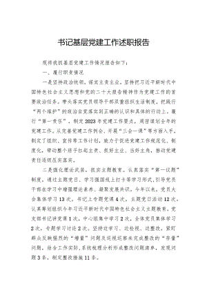 书记基层党建工作述职报告.docx