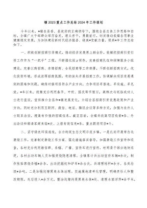 镇2023重点工作总结2024年工作谋划.docx