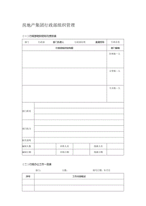 房地产集团行政部组织管理.docx