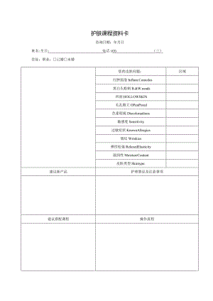 护肤课程资料卡.docx
