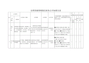 自然资源领域基层政务公开标准目录.docx
