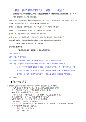 大纲--非物质激励.docx