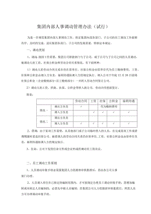 集团内部人事调动管理办法（试行）.docx