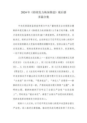 《持续发力 纵深推进》观后感和心得_六篇合集.docx