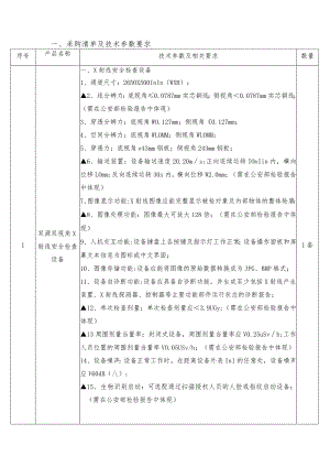 采购清单及技术参数要求.docx
