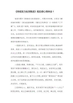 《持续发力 纵深推进》观后感心得体会共5篇.docx