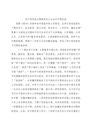 （班子）2023主题教育专题民主生活会班子对照检查（审计4100字）.docx