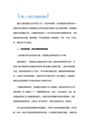 理论方面整改措施六篇.docx
