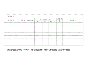 浙大宁波理工学院“一见钟‘寝’家有‘佳’样”第十八届寝室文化节活动申报表.docx
