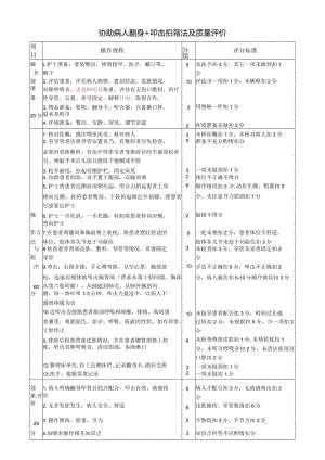协助翻身+叩击拍背操作流程及评价标准.docx