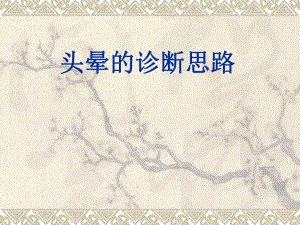 头晕的诊断思路.ppt