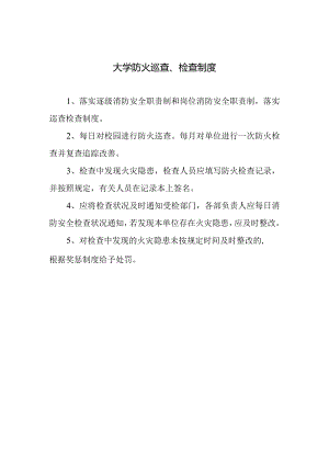 大学防火巡查、检查制度.docx